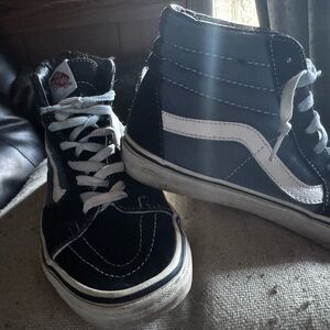 Skechers Navy and White High-Top Sneakers with navy
